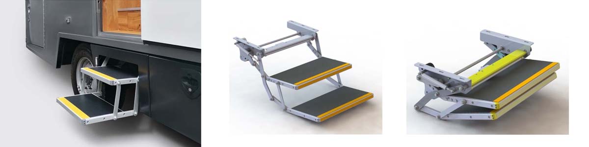 2 Stufen Trittstufe für hohe Fahrzeuge