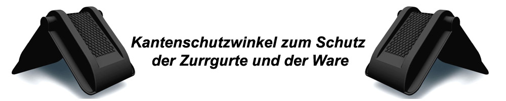 Kantenschutzwinkel zur Ladungssicherung mit Zurrgurten